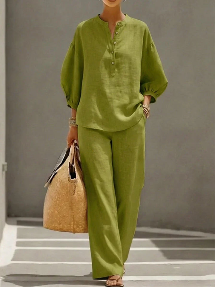 Maeve | Button-Up Two-Piece Set
