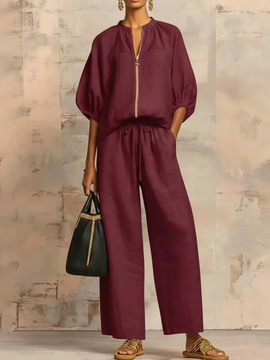 Elara | Linen Two-Piece Set