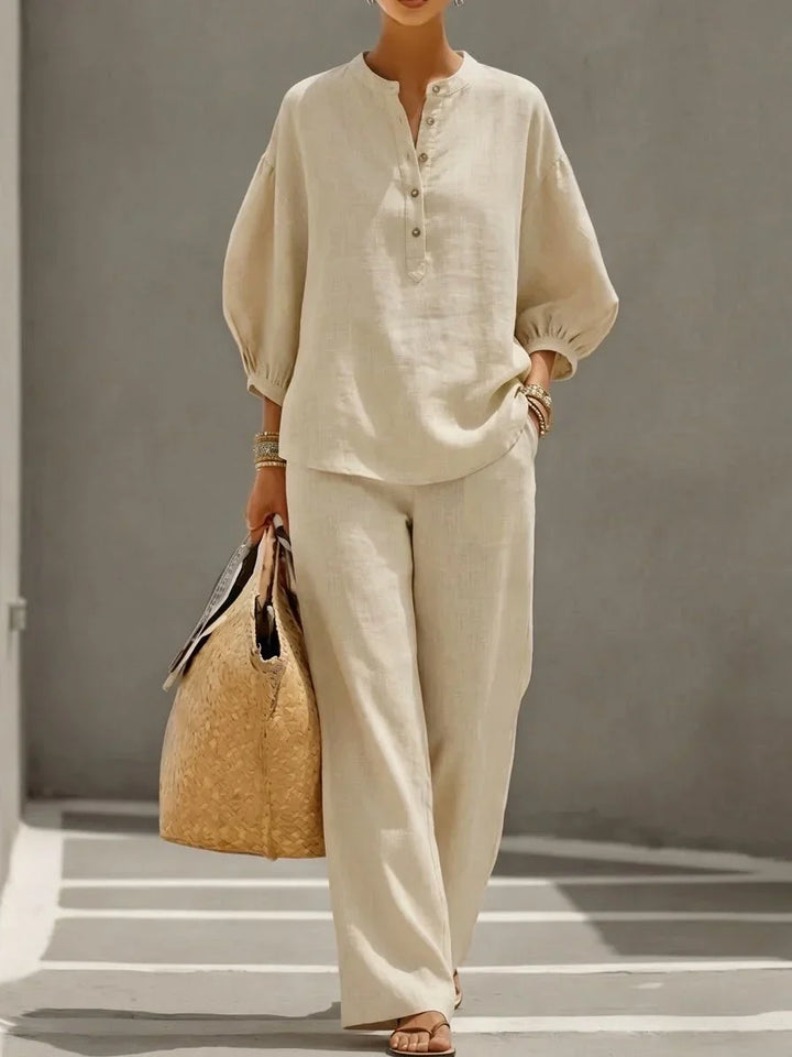 Maeve | Button-Up Two-Piece Set