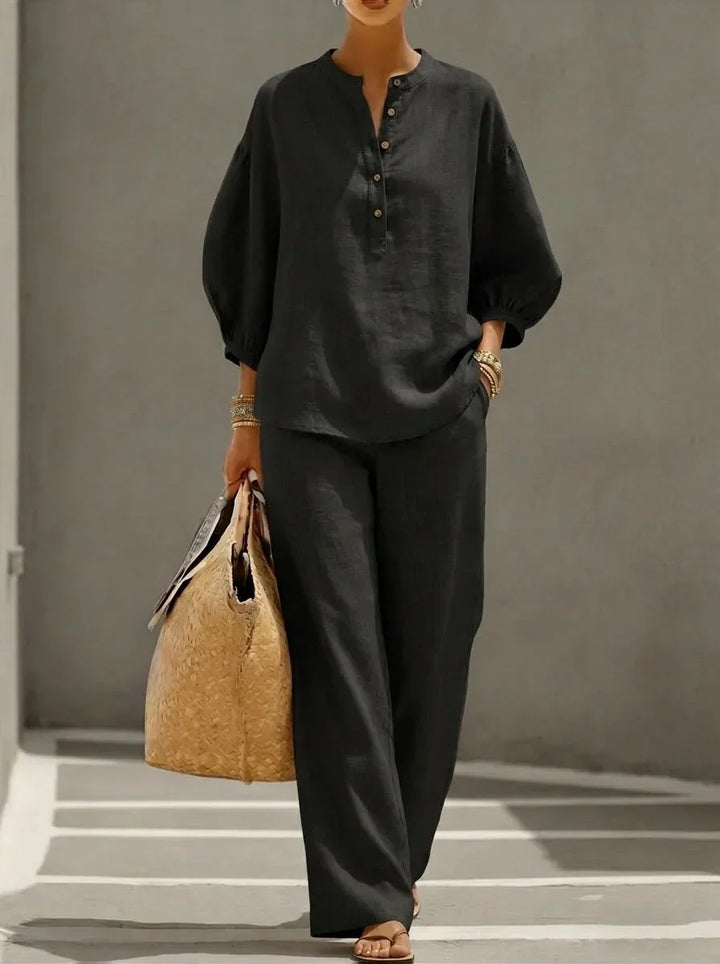Maeve | Button-Up Two-Piece Set