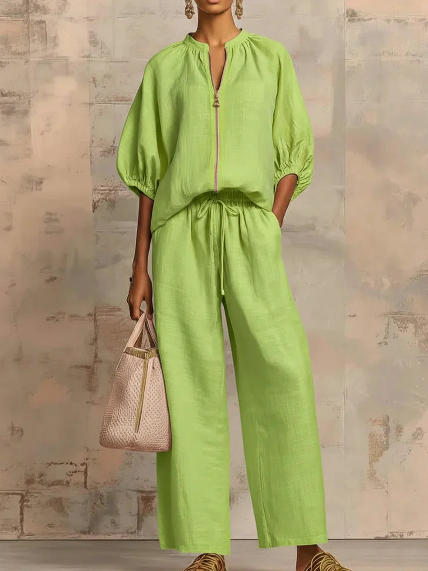 Elara | Linen Two-Piece Set