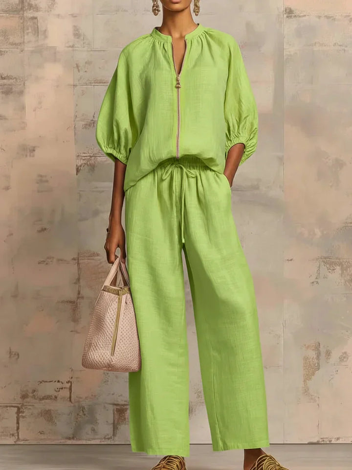 Elara | Linen Two-Piece Set