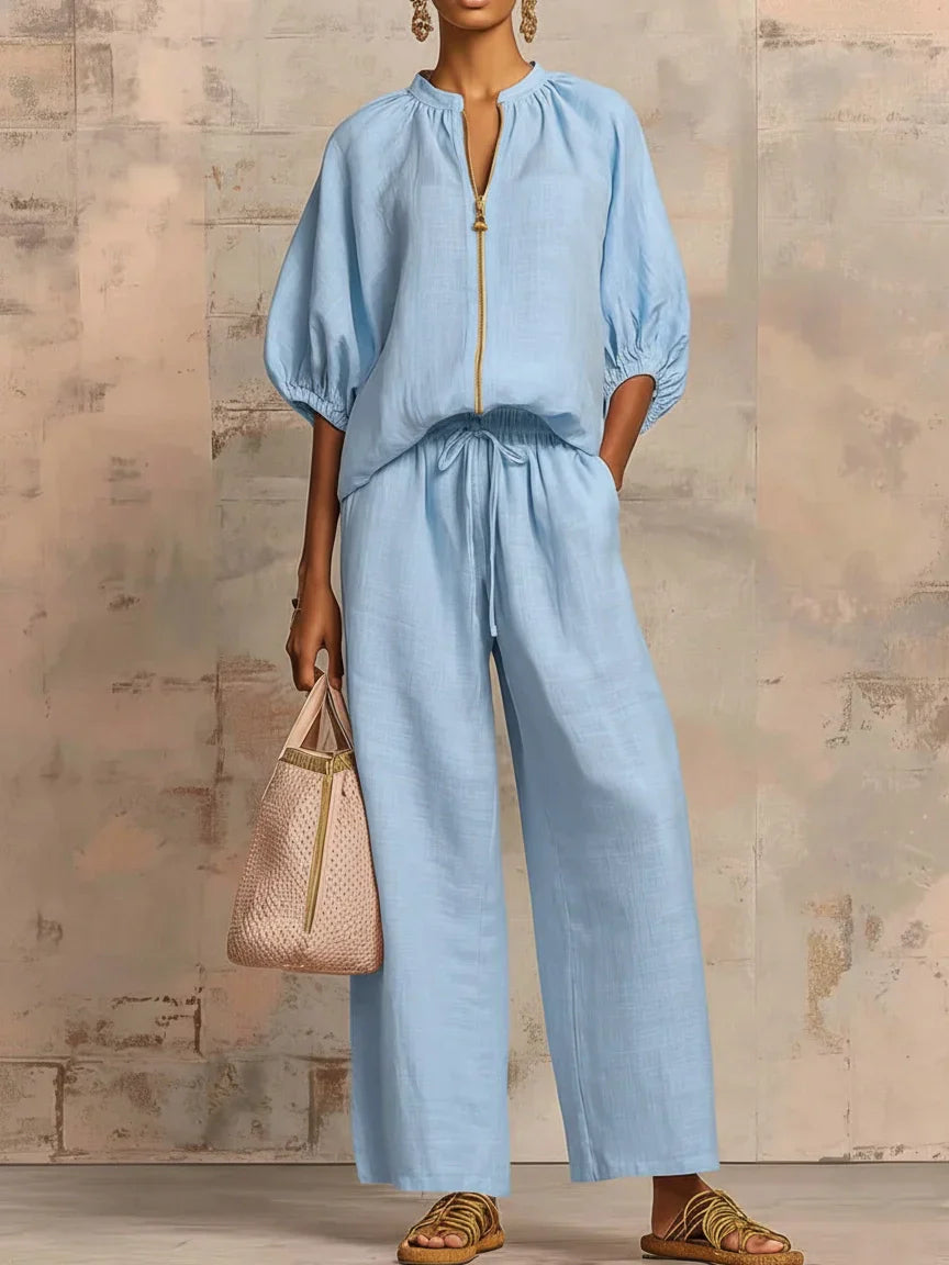 Elara | Linen Two-Piece Set