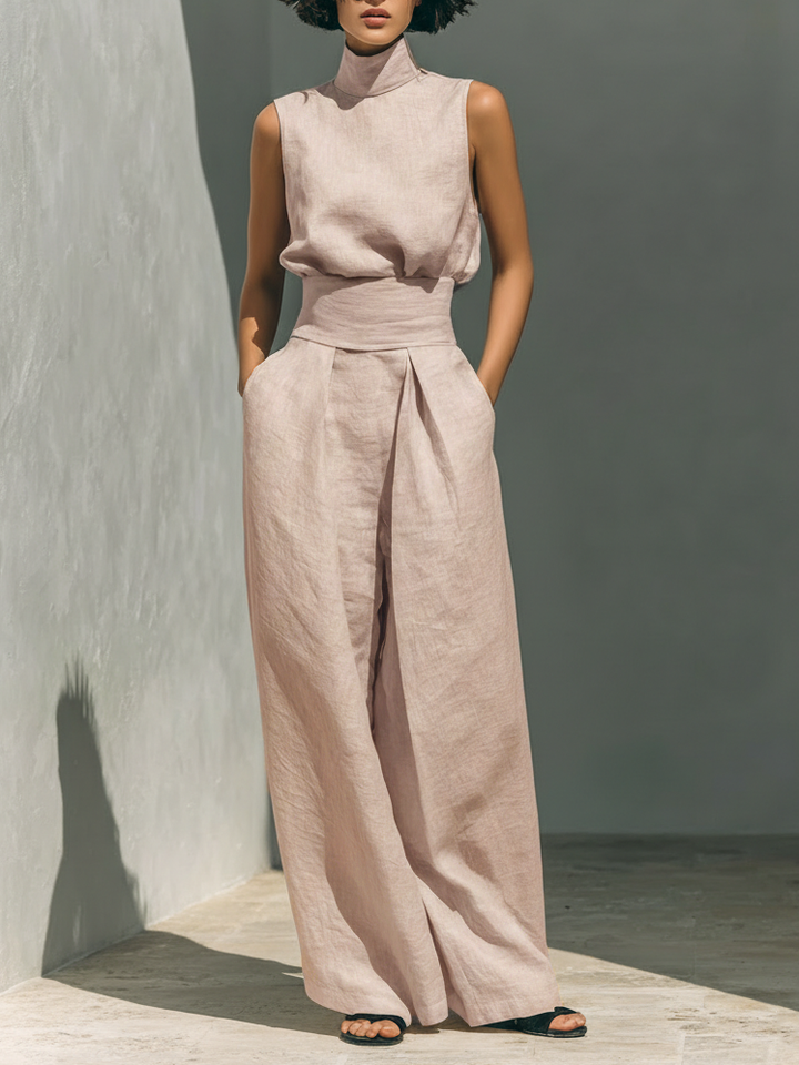 Mireille | Linen Wide-Leg Set