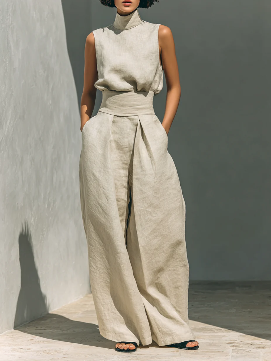 Mireille | Linen Wide-Leg Set