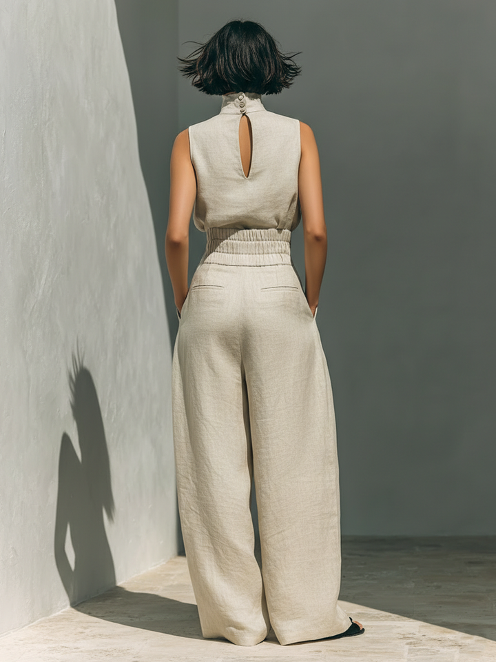 Mireille | Linen Wide-Leg Set