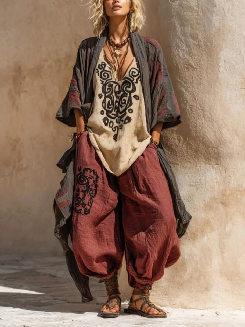 Zara | Linen Boho Set