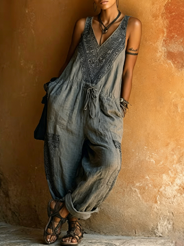 Anouk | Linen Vintage Jumpsuit