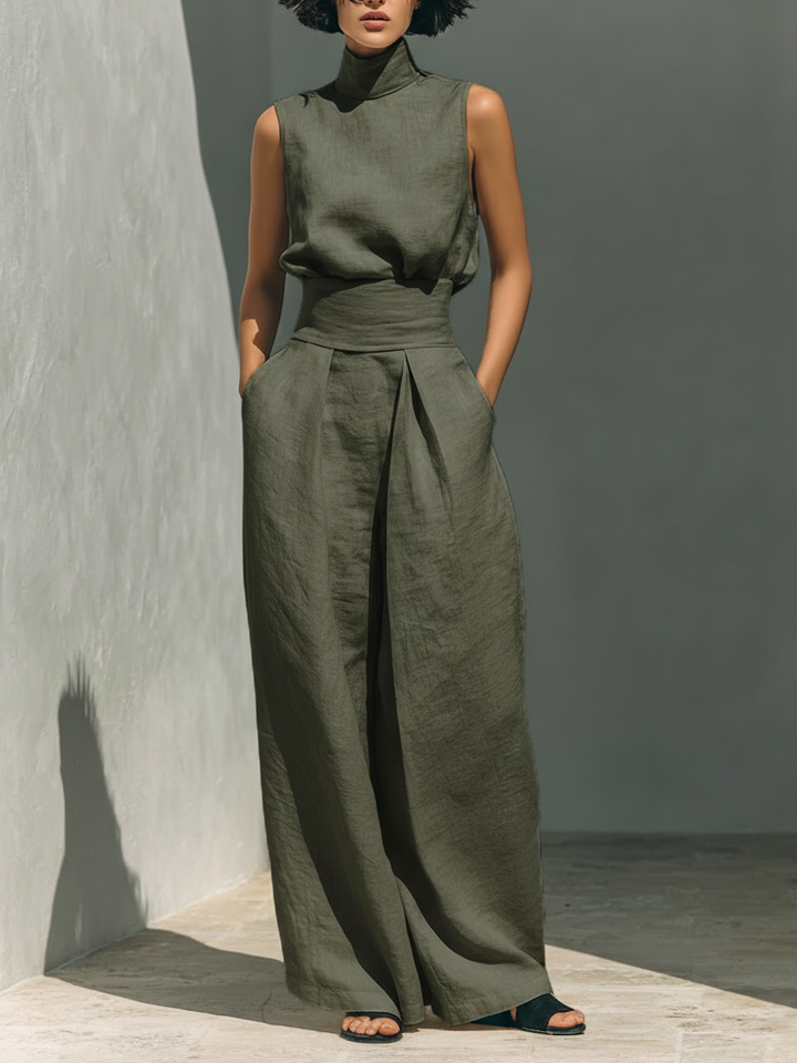 Mireille | Linen Wide-Leg Set