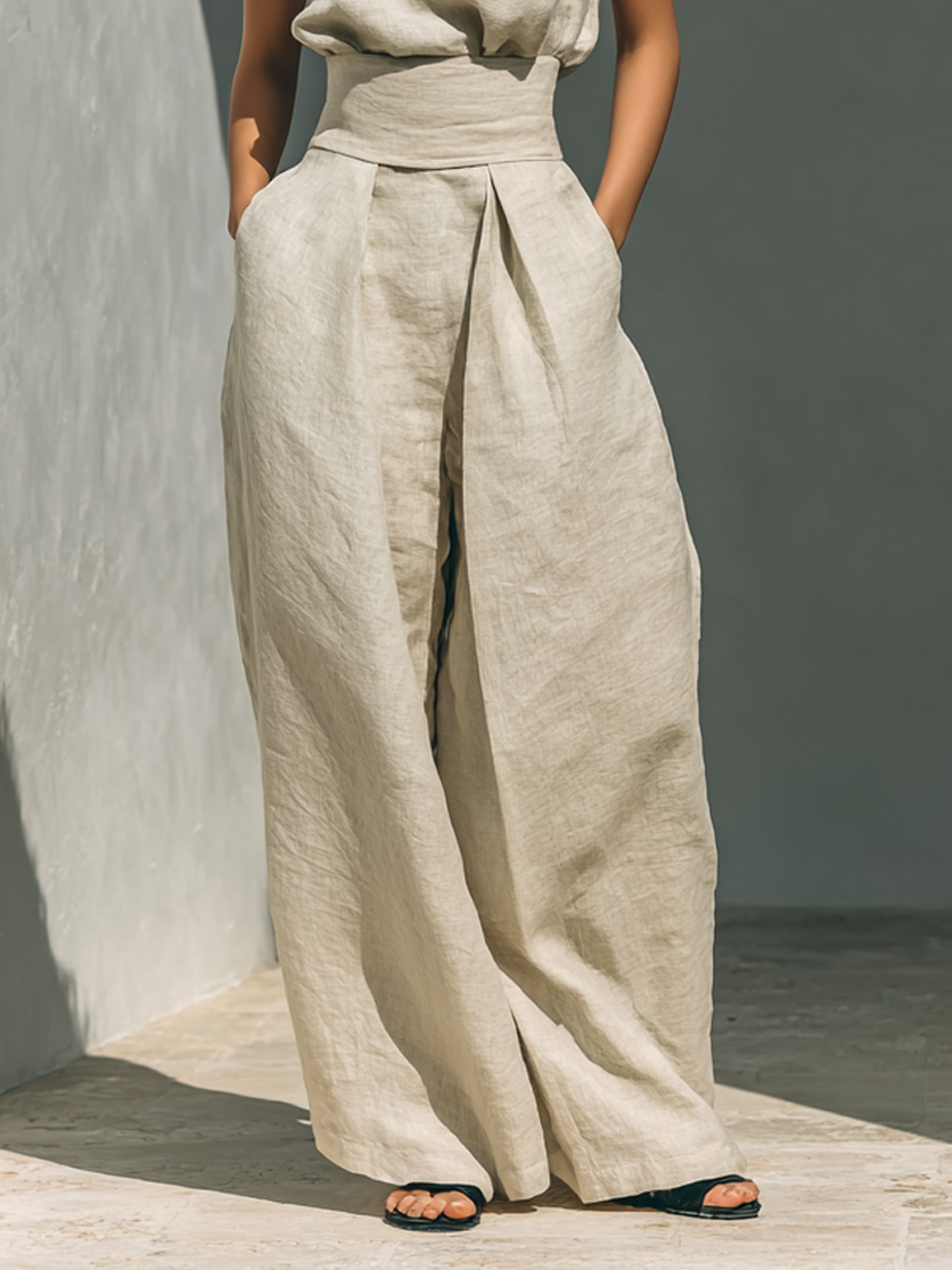Mireille | Linen Wide-Leg Set
