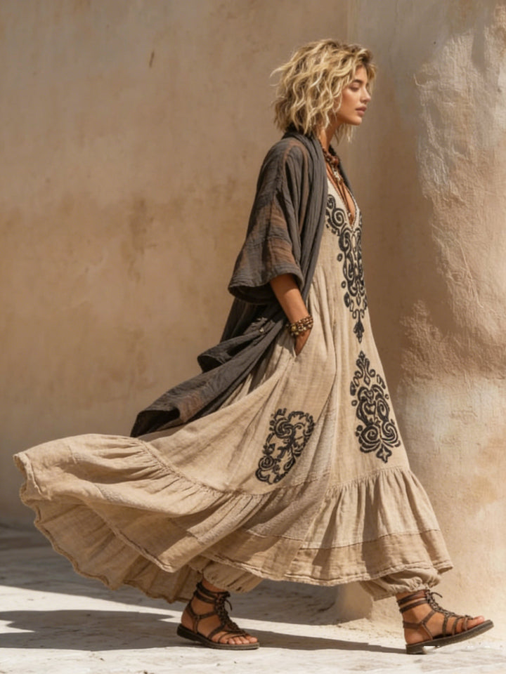 Mireille | Linen Bohemian Set