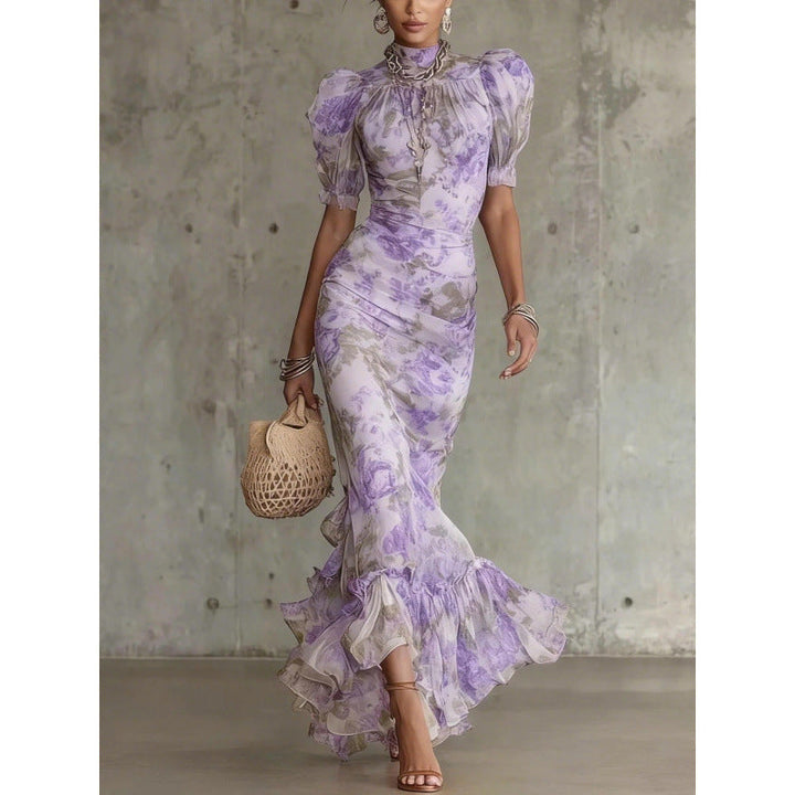 Talia | Puff Sleeve Maxi Dress