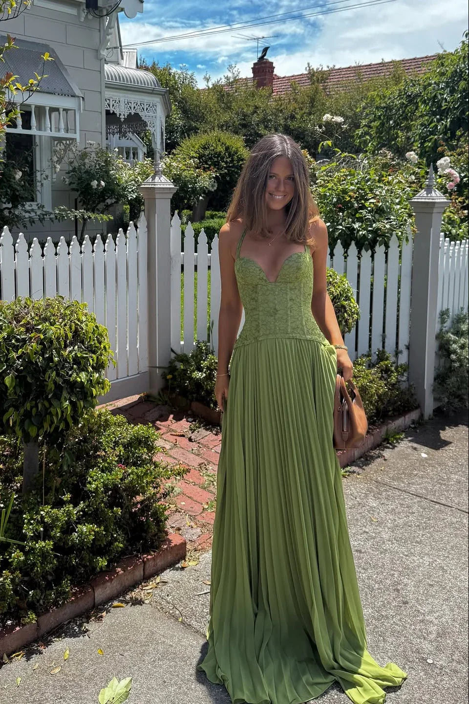Amara | Long Pleated Dress