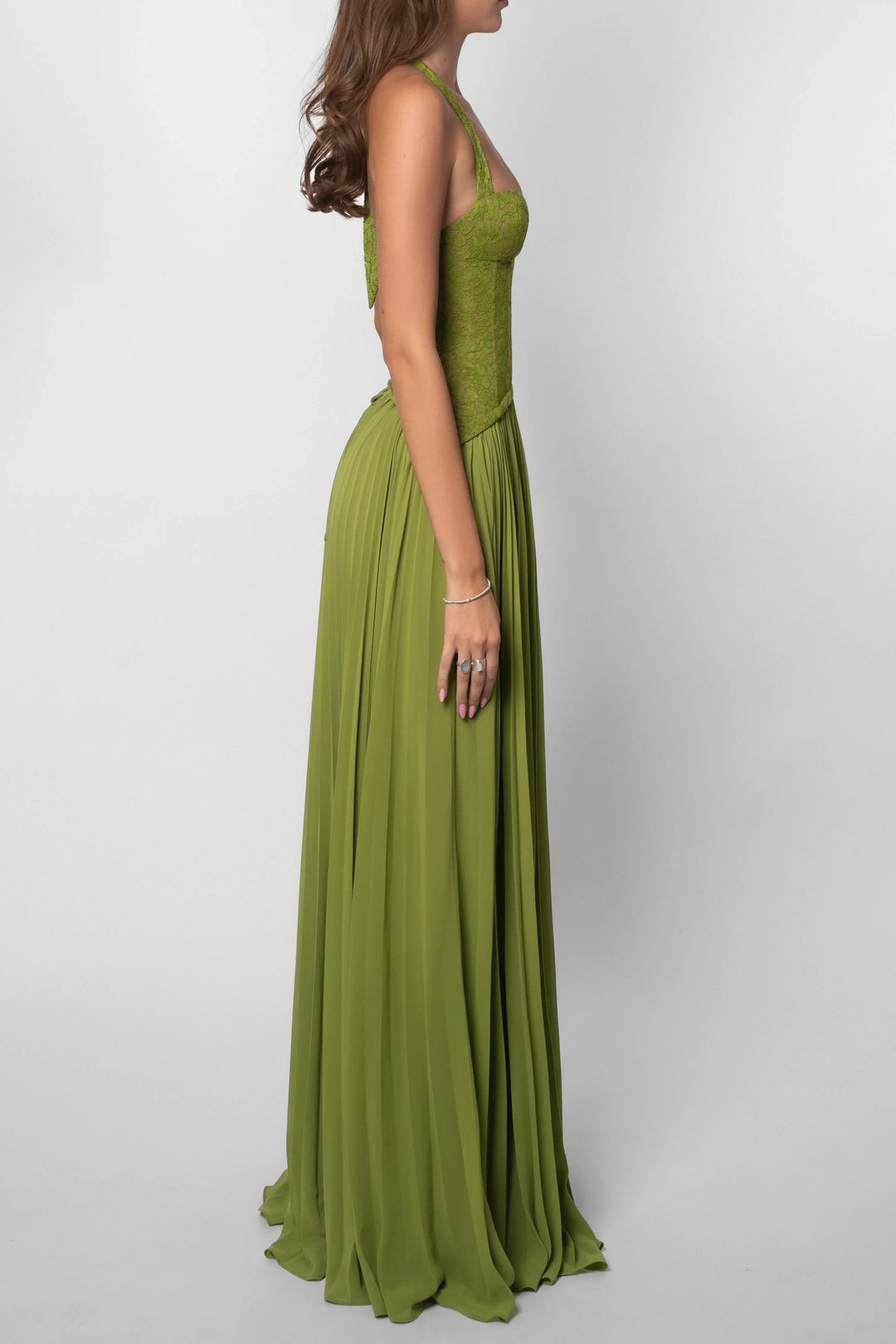 Amara | Long Pleated Dress