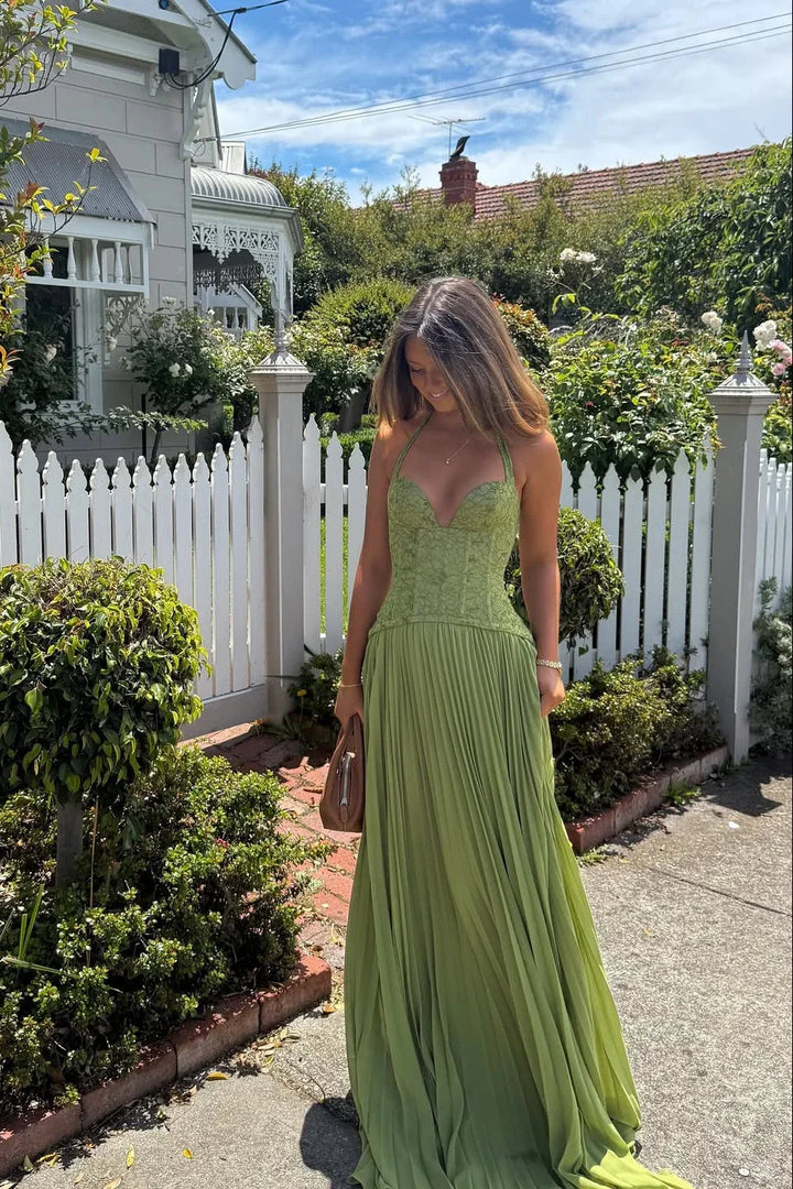 Amara | Long Pleated Dress