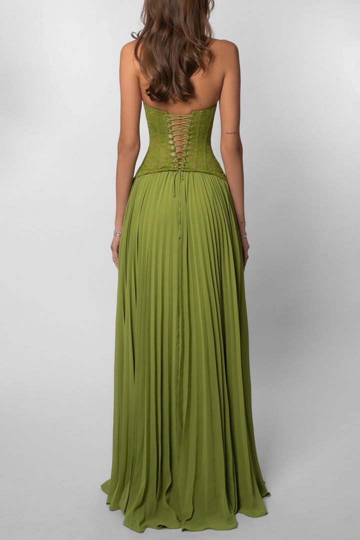 Amara | Long Pleated Dress