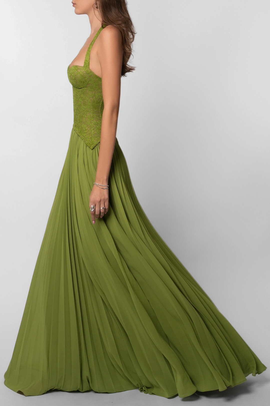 Amara | Long Pleated Dress