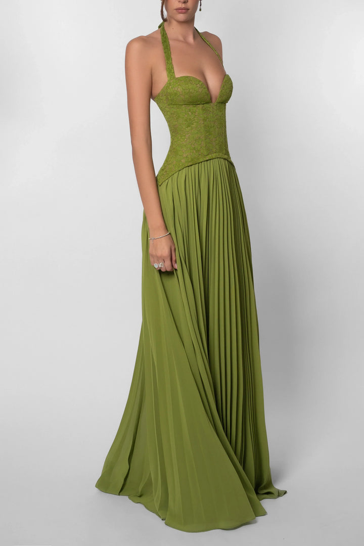 Amara | Long Pleated Dress