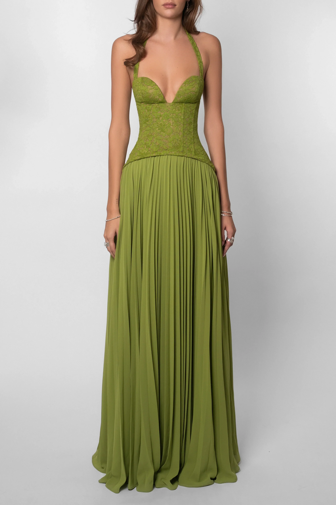 Amara | Long Pleated Dress