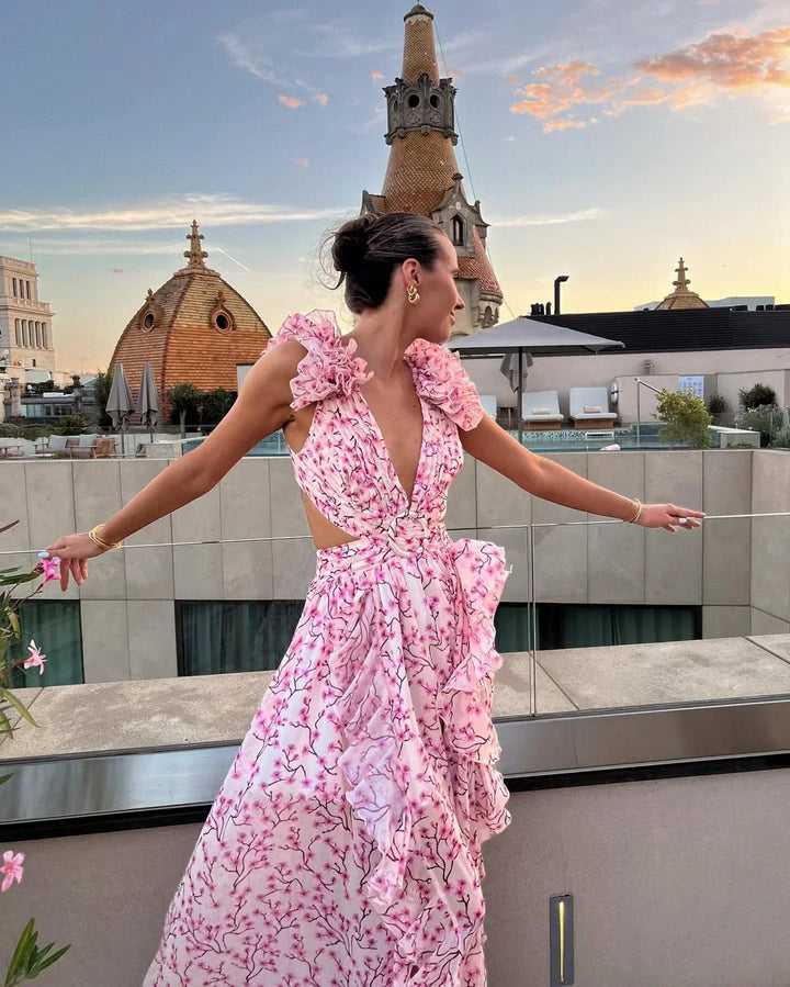 Elena | Floral Sleeveless Dress