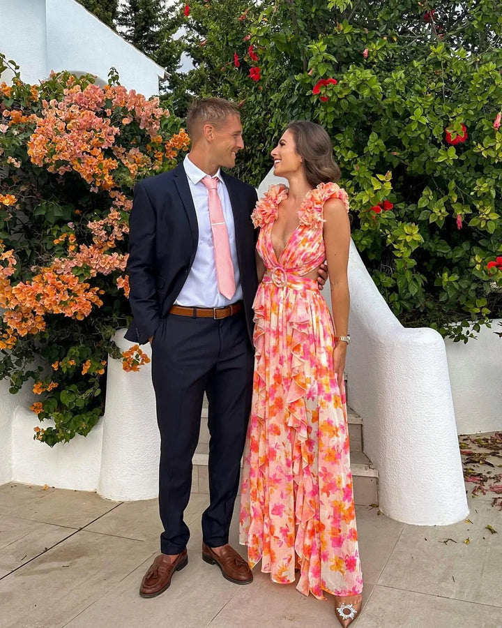 Elena | Floral Sleeveless Dress