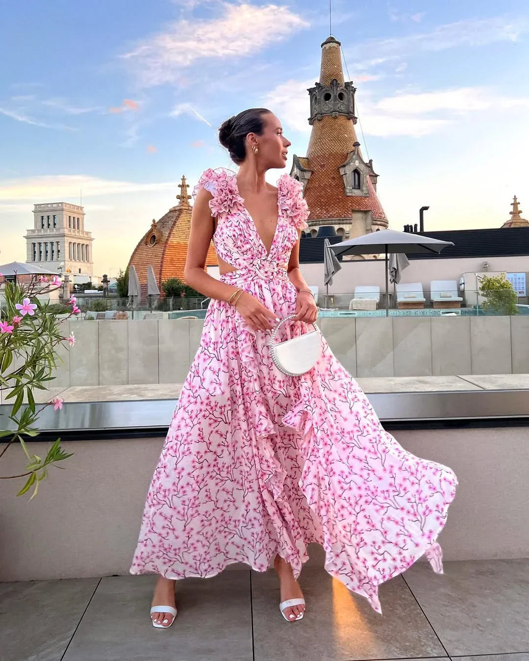 Elena | Floral Sleeveless Dress