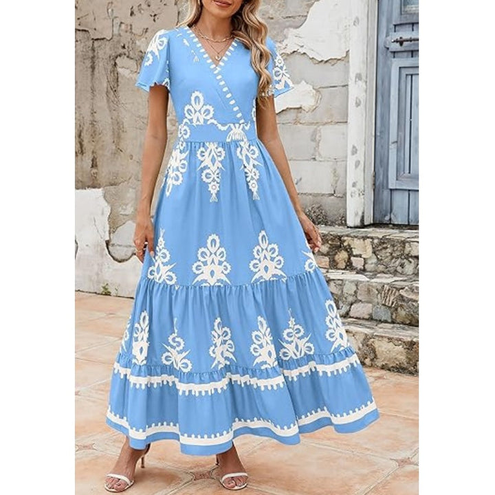Aria | V-Neck Maxi Dress