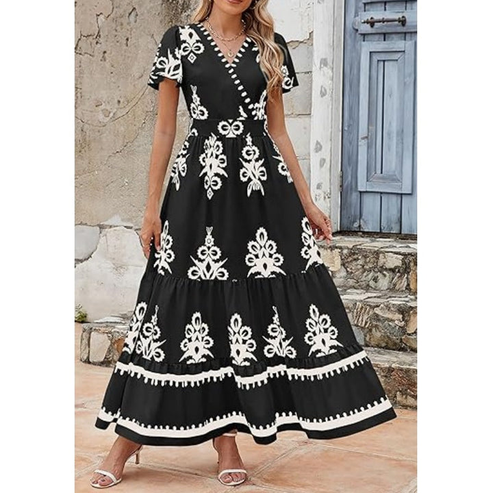 Aria | V-Neck Maxi Dress