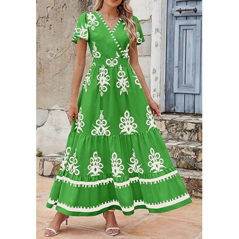 Aria | V-Neck Maxi Dress