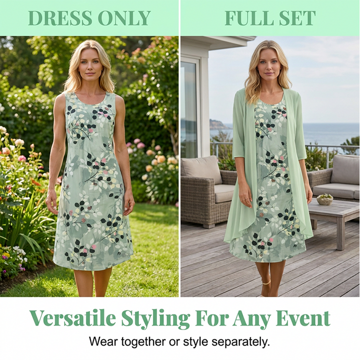 Elowen | Chiffon Dress Set