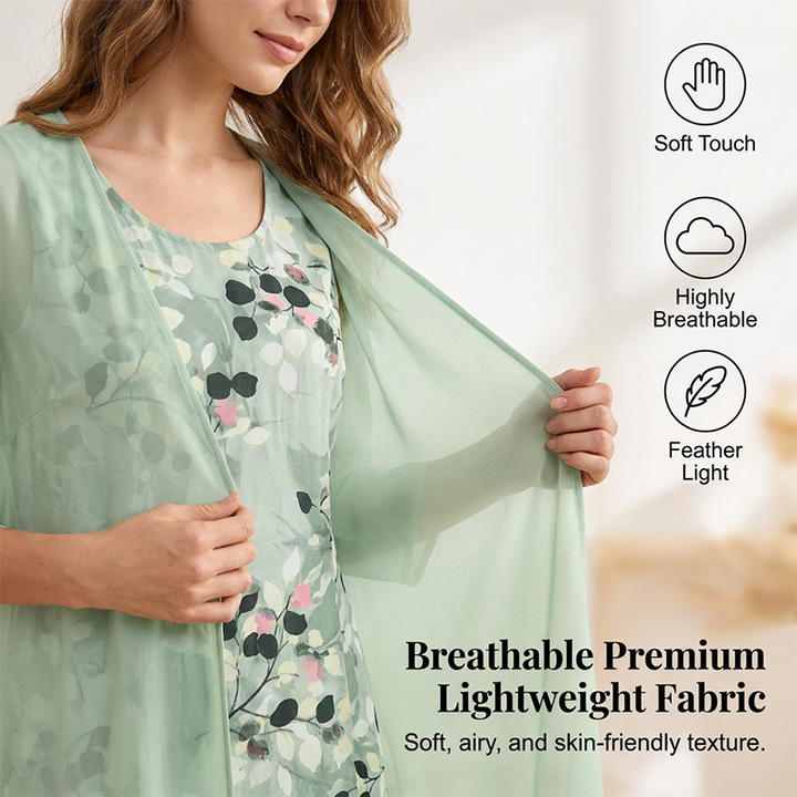 Elowen | Chiffon Dress Set