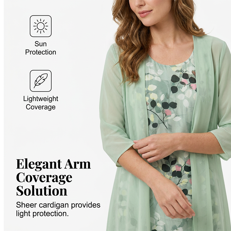 Elowen | Chiffon Dress Set