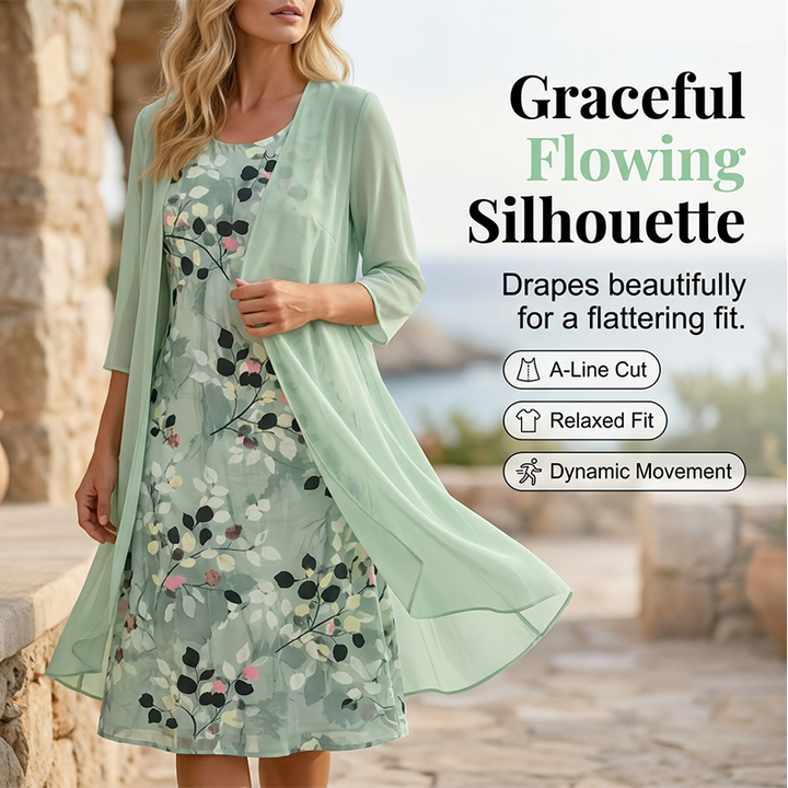 Elowen | Chiffon Dress Set