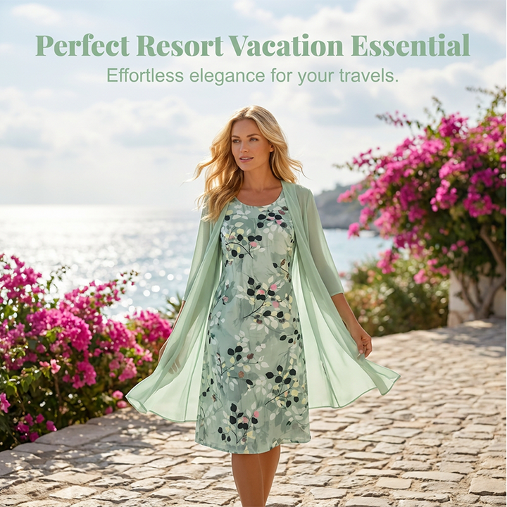 Elowen | Chiffon Dress Set