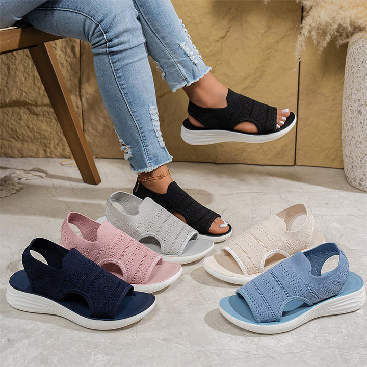 Elowen | Knit Platform Sandals