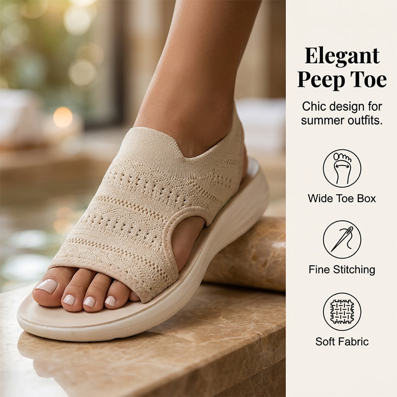 Elowen | Knit Platform Sandals