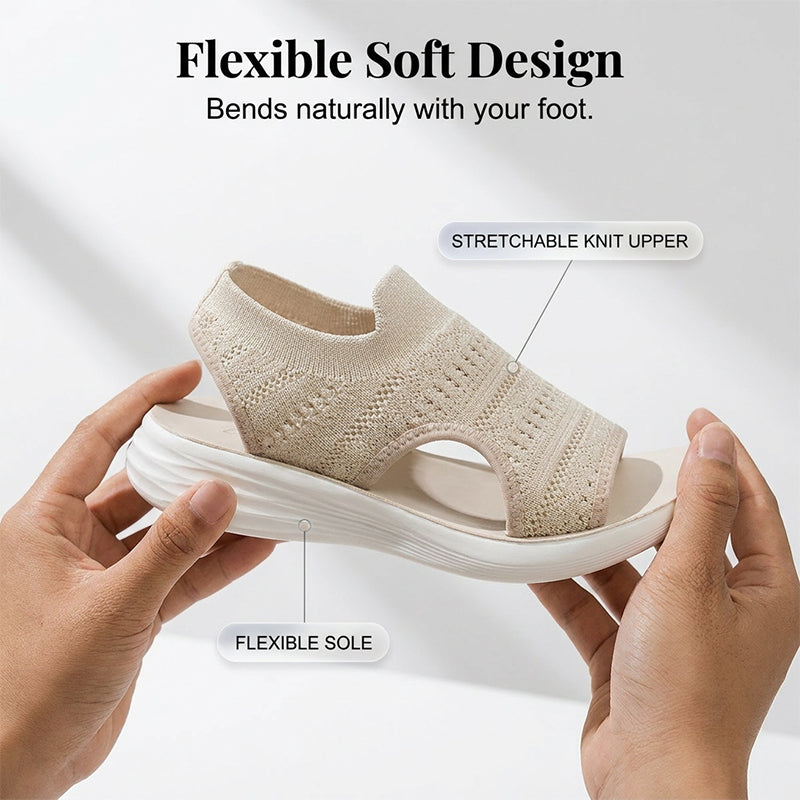 Elowen | Knit Platform Sandals