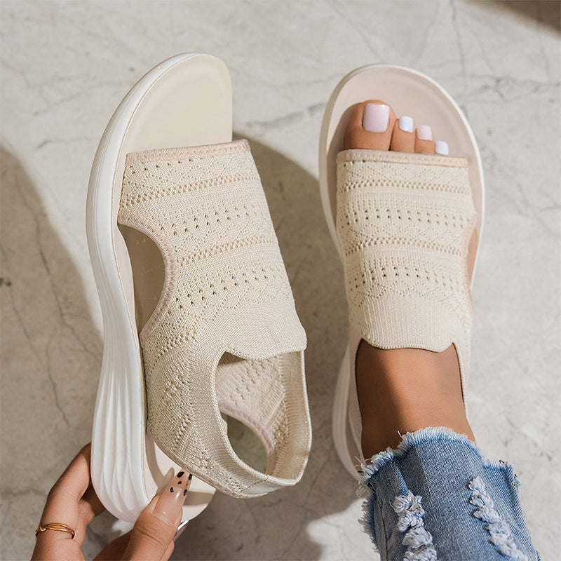 Elowen | Knit Platform Sandals