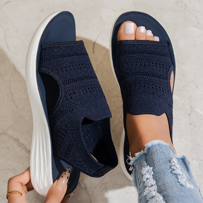 Elowen | Knit Platform Sandals