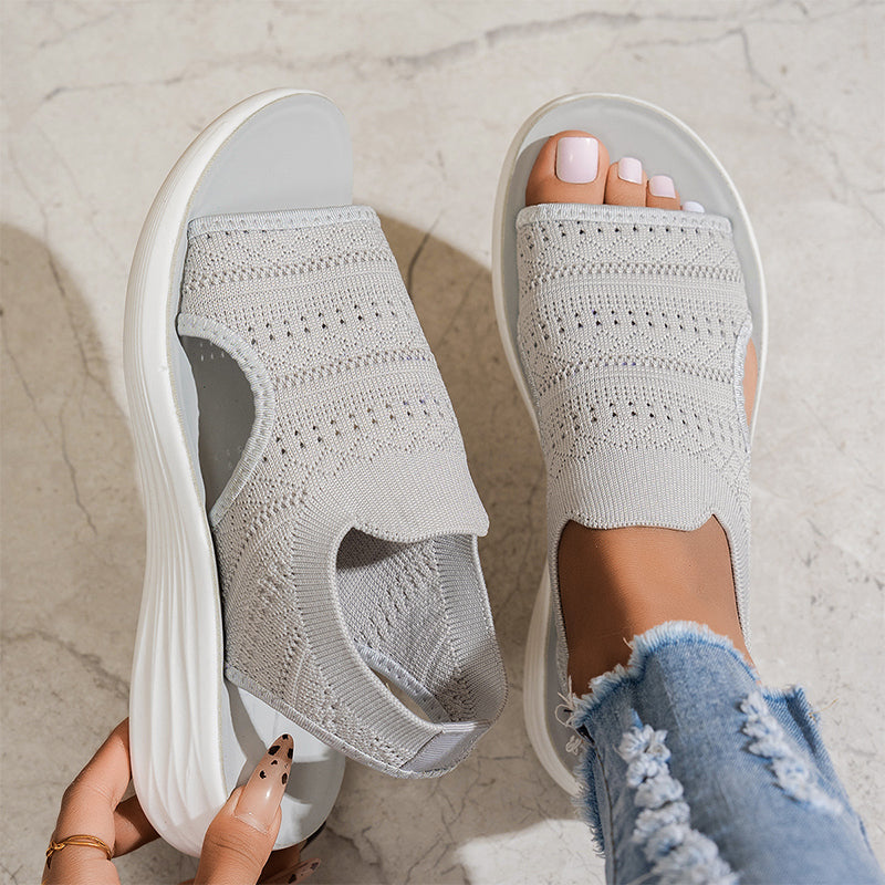 Elowen | Knit Platform Sandals
