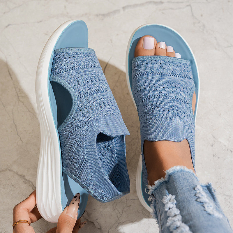 Elowen | Knit Platform Sandals