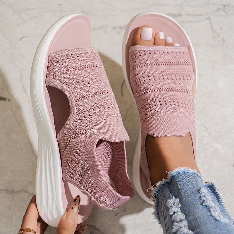 Elowen | Knit Platform Sandals