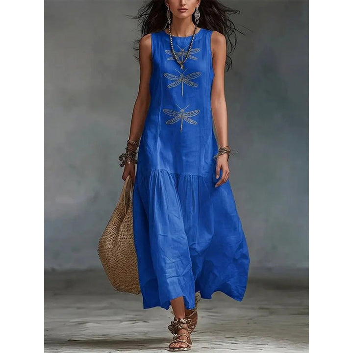 Elowen | Sleeveless Printed Dress