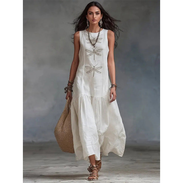 Elowen | Sleeveless Printed Dress