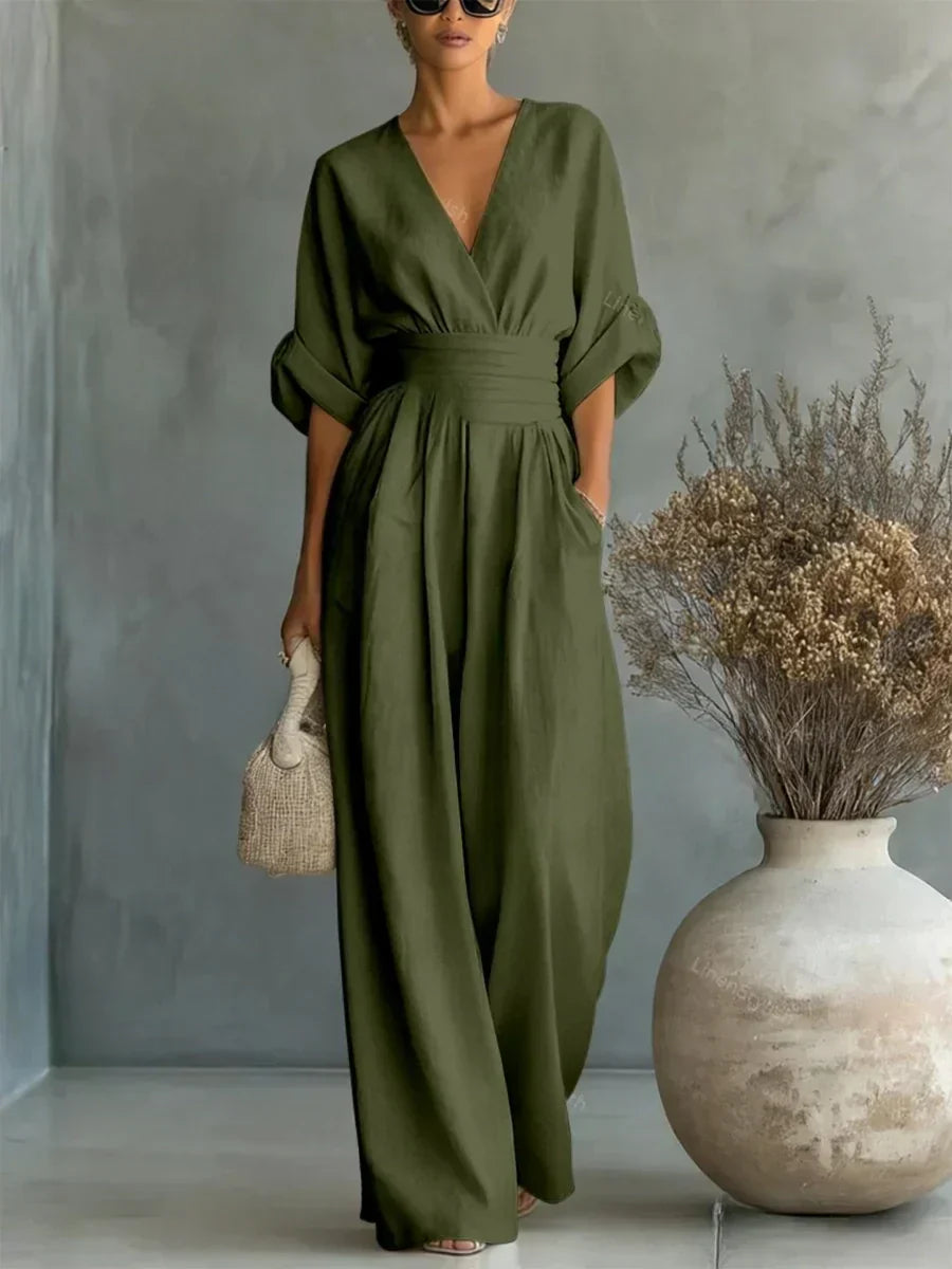 Clara | V-Neck Jumpsuit