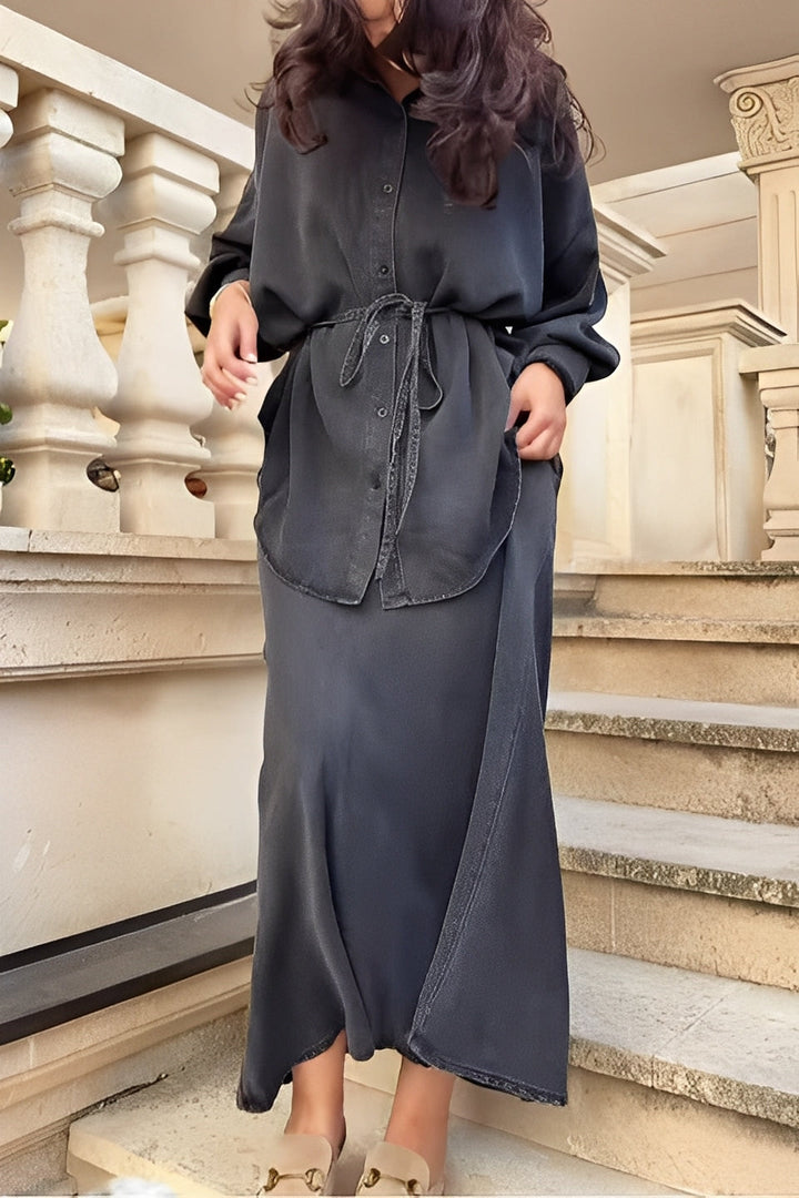Elowen | Tie-Blouse Set