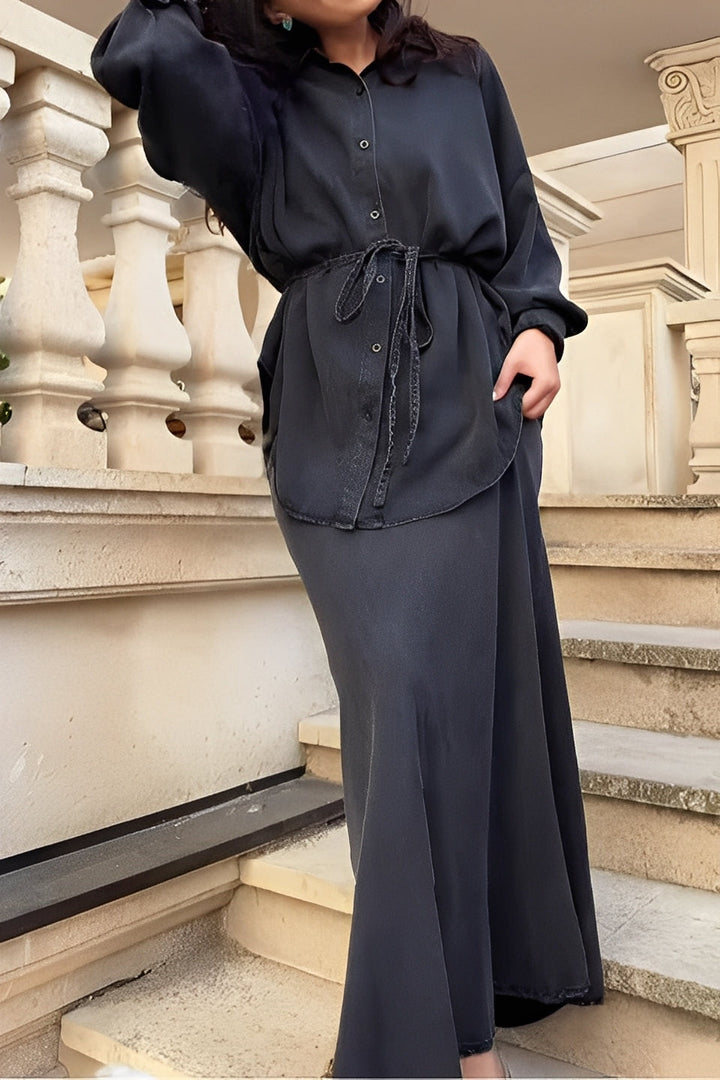 Elowen | Tie-Blouse Set