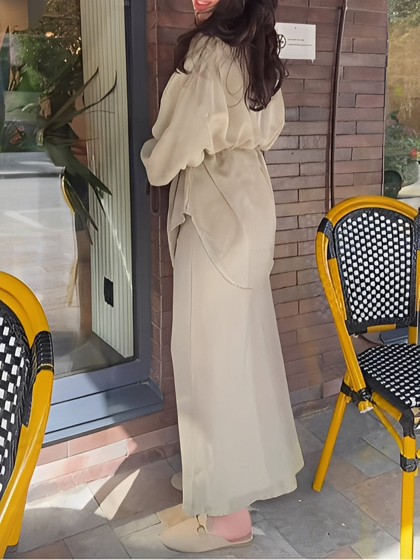 Elowen | Tie-Blouse Set